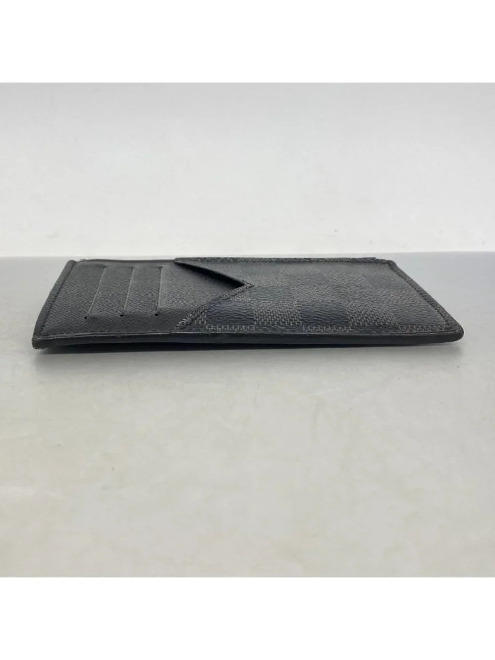 Louis Vuitton Damier Graphite Coin Card Holder Black Gray